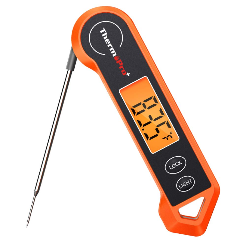 Digitales Fleischthermometer mit Wasserdichtem Design und Bewegungssensor – Präzise Temperaturmessung für Grillen und Kochen 0