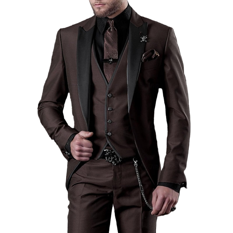 Dreiteiliger Herrenanzug aus Hochwertigem Leinen – Blazer, Weste und Hose für Eleganz und Komfort 2