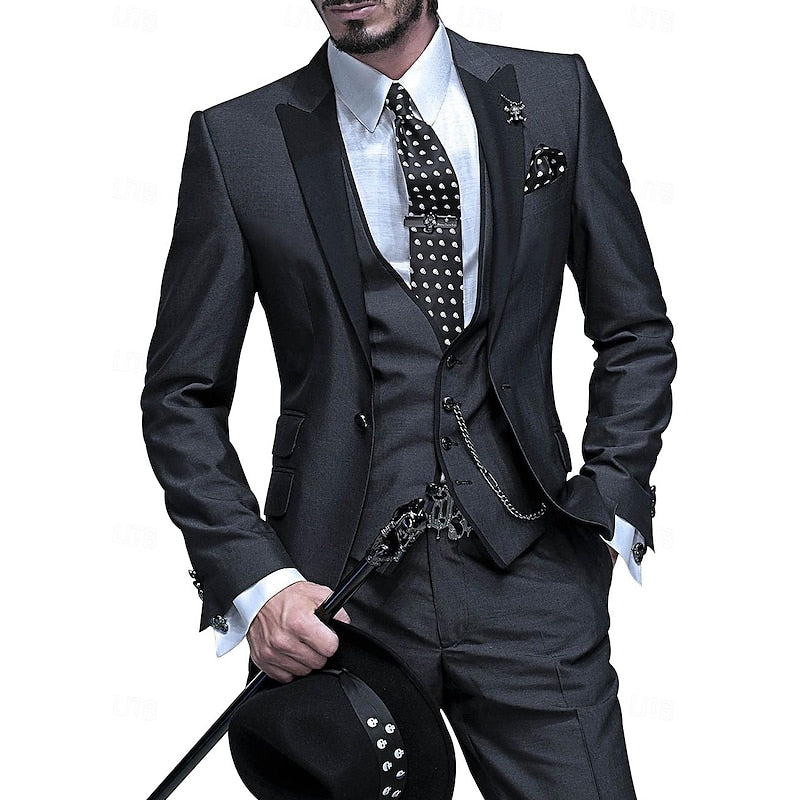 Dreiteiliger Herrenanzug aus Hochwertigem Leinen – Blazer, Weste und Hose für Eleganz und Komfort 3