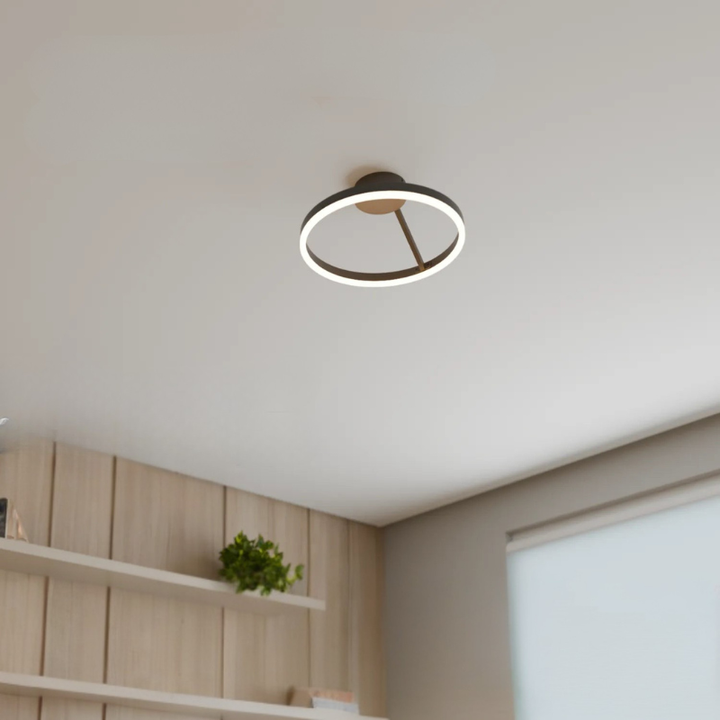 Einstellbare LED-Ring-Deckenleuchte für Zeitgenössische Innenräume