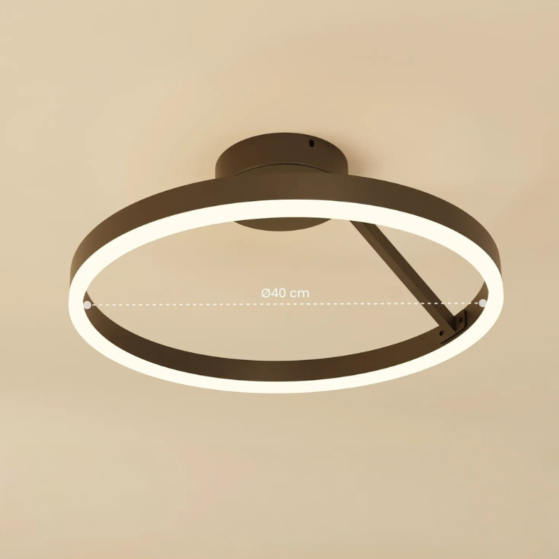 Einstellbare LED-Ring-Deckenleuchte für Zeitgenössische Innenräume