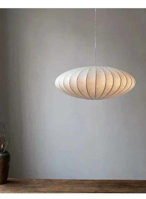 Elegante Pendelleuchte mit Seidenlampenschirmen und Kristallakzenten – Hängelampe für Esstisch und Wohnräume, 30/40/50 cm 3