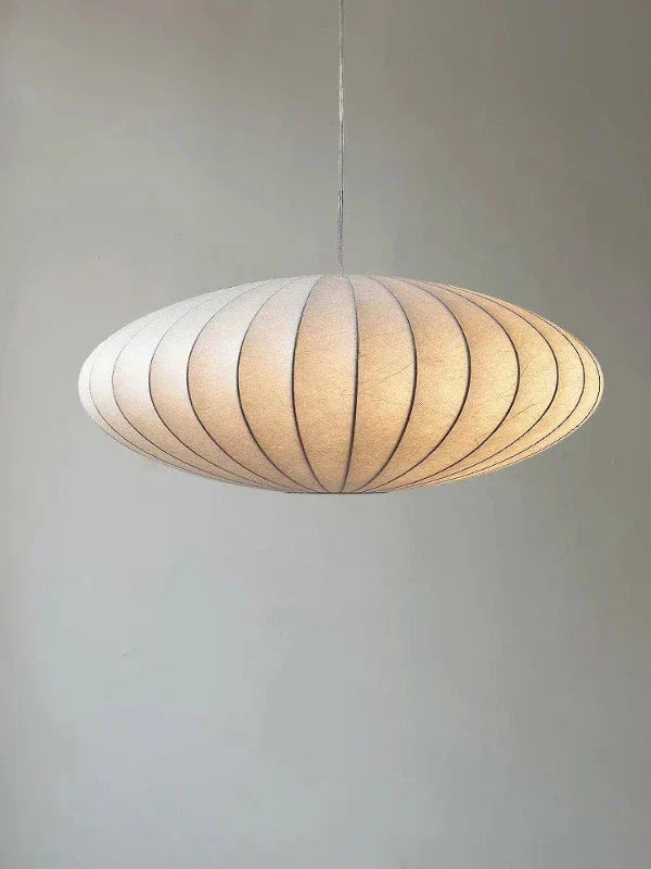 Elegante Pendelleuchte mit Seidenlampenschirmen und Kristallakzenten – Hängelampe für Esstisch und Wohnräume, 30/40/50 cm 4