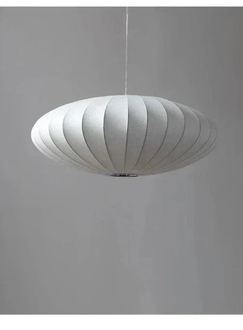 Elegante Pendelleuchte mit Seidenlampenschirmen und Kristallakzenten – Hängelampe für Esstisch und Wohnräume, 30/40/50 cm 5