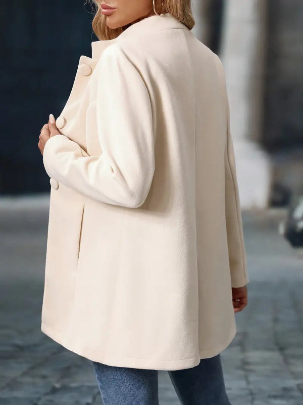 Eleganter Damen Wintermantel mit Knopfverschluss – Warmer Mäntel für kalte Tage in verschiedenen Größen 3