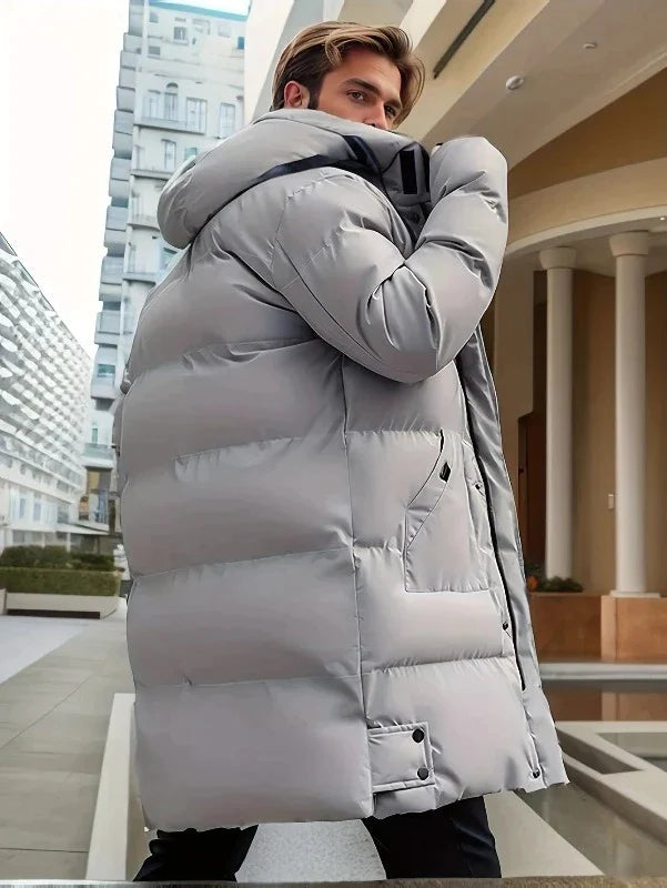 Eleganter Herren Parka – Wasserdicht, Warm und Stilvoll für Wintertage – Hochwertige Wattierung, Bequeme Passform, Verfügbar in mehreren Größen 2