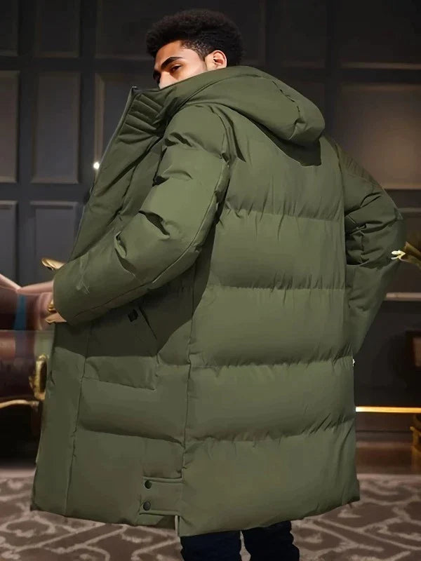 Eleganter Herren Parka – Wasserdicht, Warm und Stilvoll für Wintertage – Hochwertige Wattierung, Bequeme Passform, Verfügbar in mehreren Größen 4