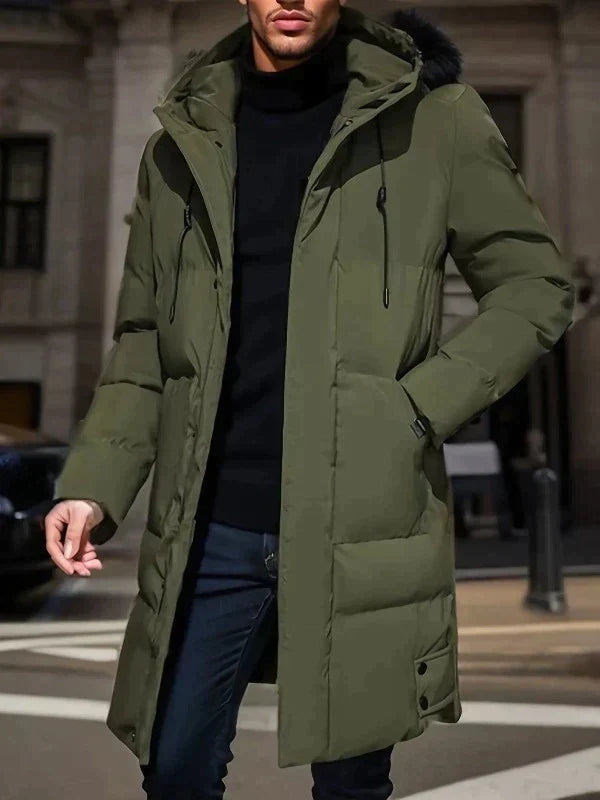 Eleganter Herren Parka – Wasserdicht, Warm und Stilvoll für Wintertage – Hochwertige Wattierung, Bequeme Passform, Verfügbar in mehreren Größen 5