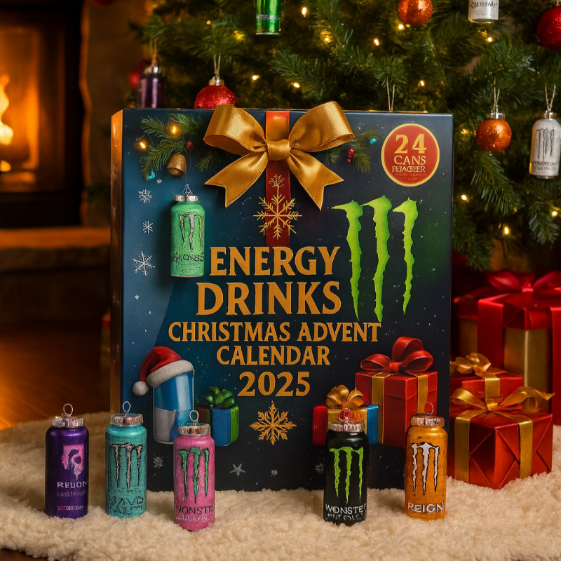Energy Drink Adventskalender 2025 mit 24 Mini-Dosen – Perfektes Geschenk für Sammler und Fans 0
