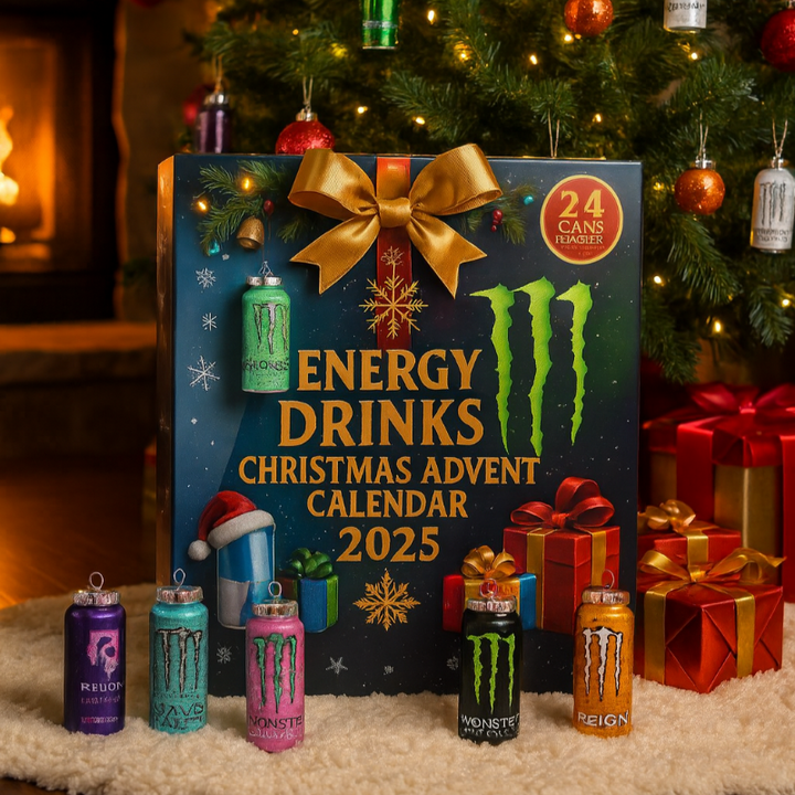 Energy Drink Adventskalender 2025 mit 24 Mini-Dosen – Perfektes Geschenk für Sammler und Fans 0