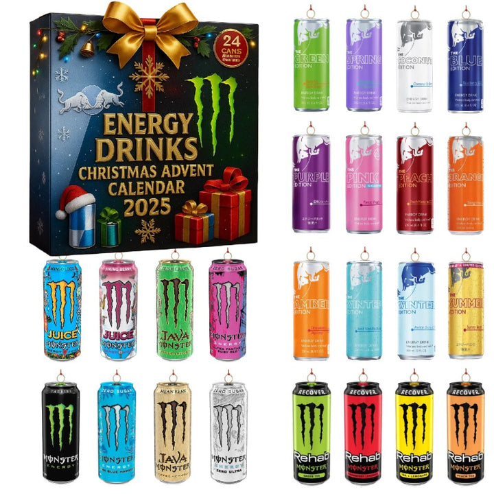 Energy Drink Adventskalender 2025 mit 24 Mini-Dosen – Perfektes Geschenk für Sammler und Fans 1