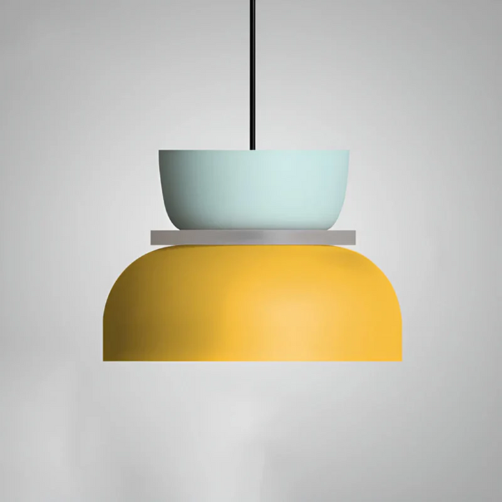 Farbenfrohe LED-Pendelleuchte aus Glas für Esstisch und Wohnzimmer – Modernes Design, energieeffizient, verschiedene Größen 3