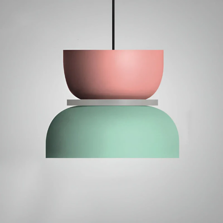 Farbenfrohe LED-Pendelleuchte aus Glas für Esstisch und Wohnzimmer – Modernes Design, energieeffizient, verschiedene Größen 4