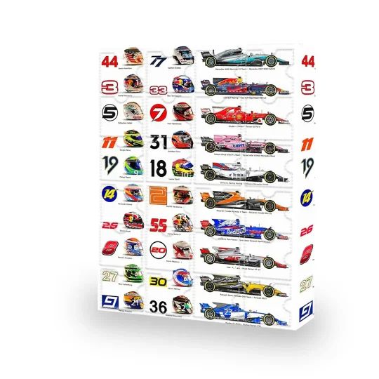 Formula 1 Advent Calendar - Christmas Countdown for Racing Fans with Daily Surprises 2