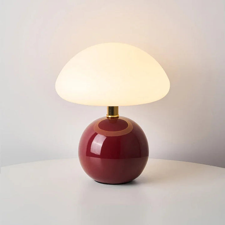 Französische Creme Tischlampe mit LED-Beleuchtung – Einstellbare Farben, Keramik, Durchmesser 20 cm, Höhe 22 cm 10