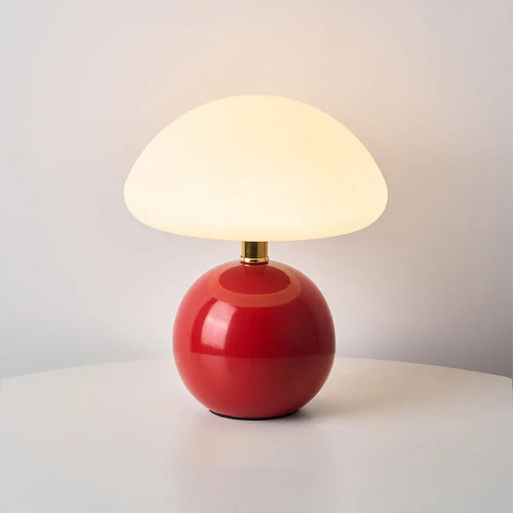 Französische Creme Tischlampe mit LED-Beleuchtung – Einstellbare Farben, Keramik, Durchmesser 20 cm, Höhe 22 cm 9
