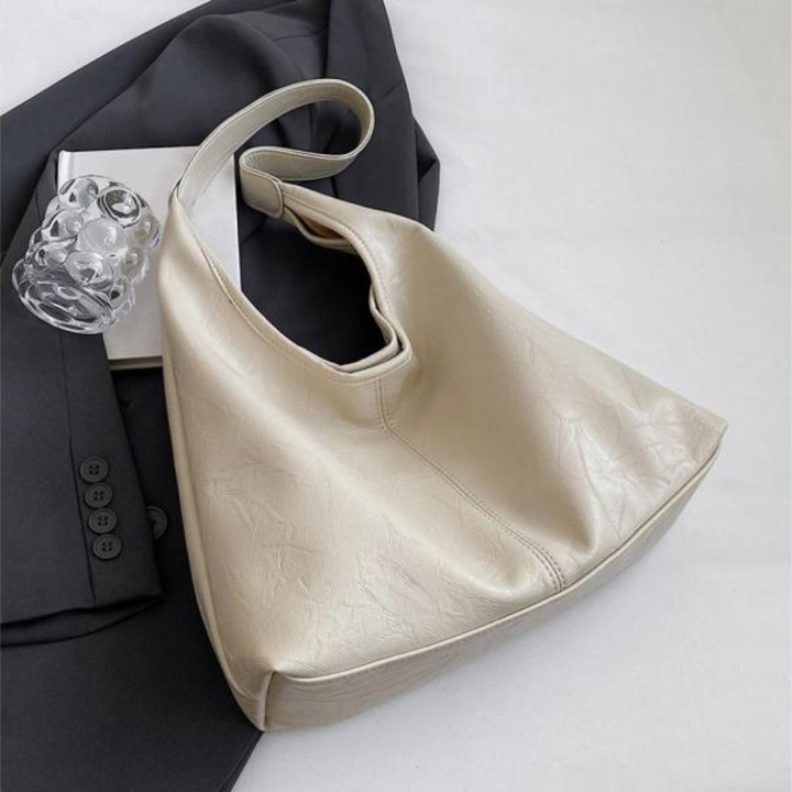 Halbrunde Umhängetasche Damen aus PU-Leder im Vintage-Look – Geräumige Crossbody Bag für Alltag und Ausgehen 4