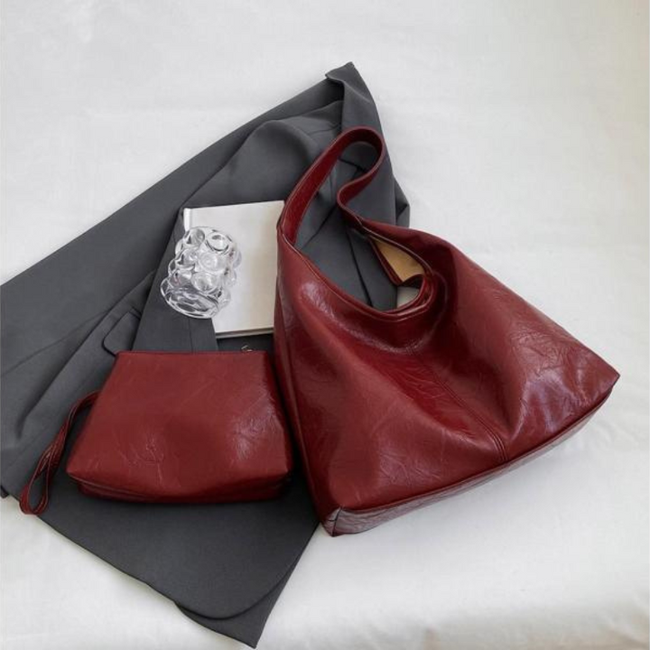 Halbrunde Umhängetasche Damen aus PU-Leder im Vintage-Look – Geräumige Crossbody Bag für Alltag und Ausgehen 6