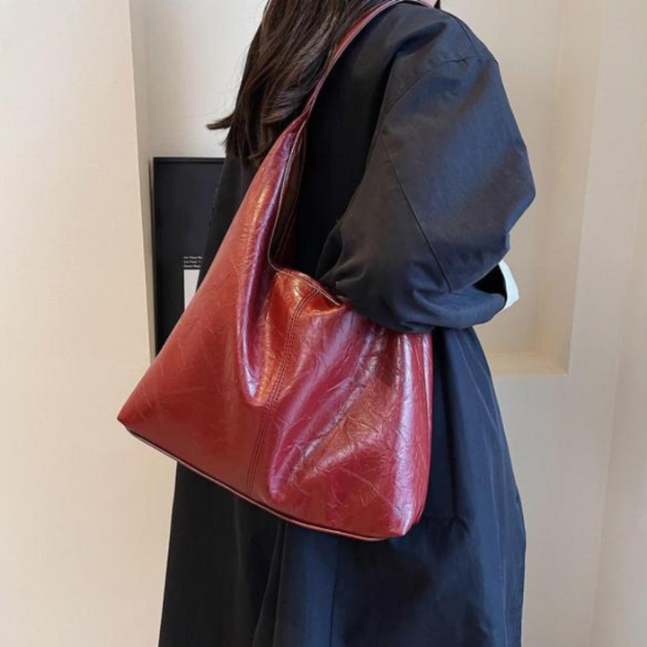 Halbrunde Umhängetasche Damen aus PU-Leder im Vintage-Look – Geräumige Crossbody Bag für Alltag und Ausgehen 7