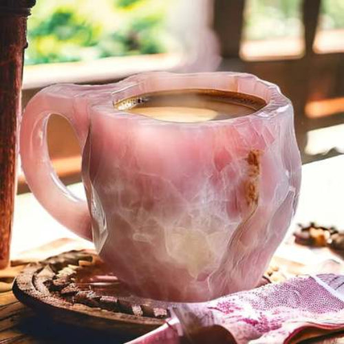 Handmade Insulated Mug for Hot and Cold Beverages - Unique Crystal Design 4