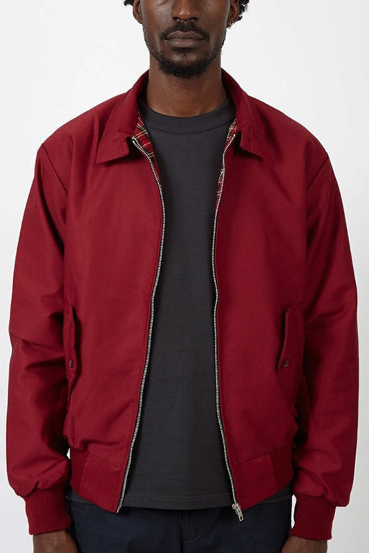 Harrington Jacke Herren mit Maßgeschneiderten Schulternähten – Stilvolle Jacke mit Faltkragen und Praktischen Vordertaschen, Verschiedene Farben verfügbar 10
