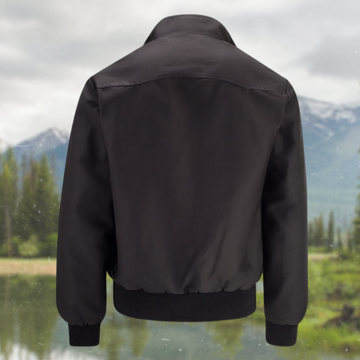 Harrington Jacke Herren mit Maßgeschneiderten Schulternähten – Stilvolle Jacke mit Faltkragen und Praktischen Vordertaschen, Verschiedene Farben verfügbar 5