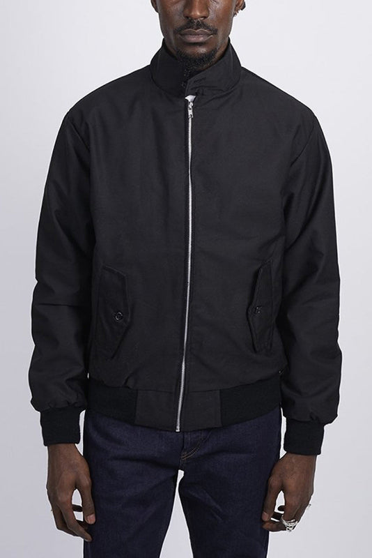 Harrington Jacke Herren mit Maßgeschneiderten Schulternähten – Stilvolle Jacke mit Faltkragen und Praktischen Vordertaschen, Verschiedene Farben verfügbar 6