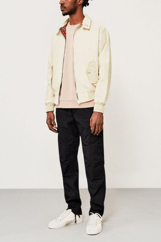 Harrington Jacke Herren mit Maßgeschneiderten Schulternähten – Stilvolle Jacke mit Faltkragen und Praktischen Vordertaschen, Verschiedene Farben verfügbar 7