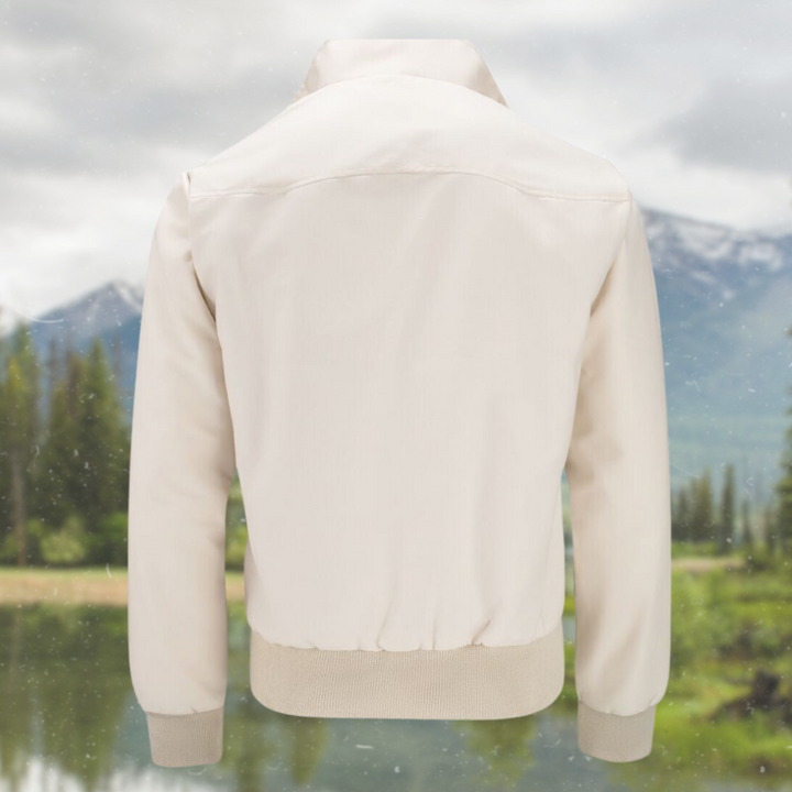 Harrington Jacke Herren mit Maßgeschneiderten Schulternähten – Stilvolle Jacke mit Faltkragen und Praktischen Vordertaschen, Verschiedene Farben verfügbar 8
