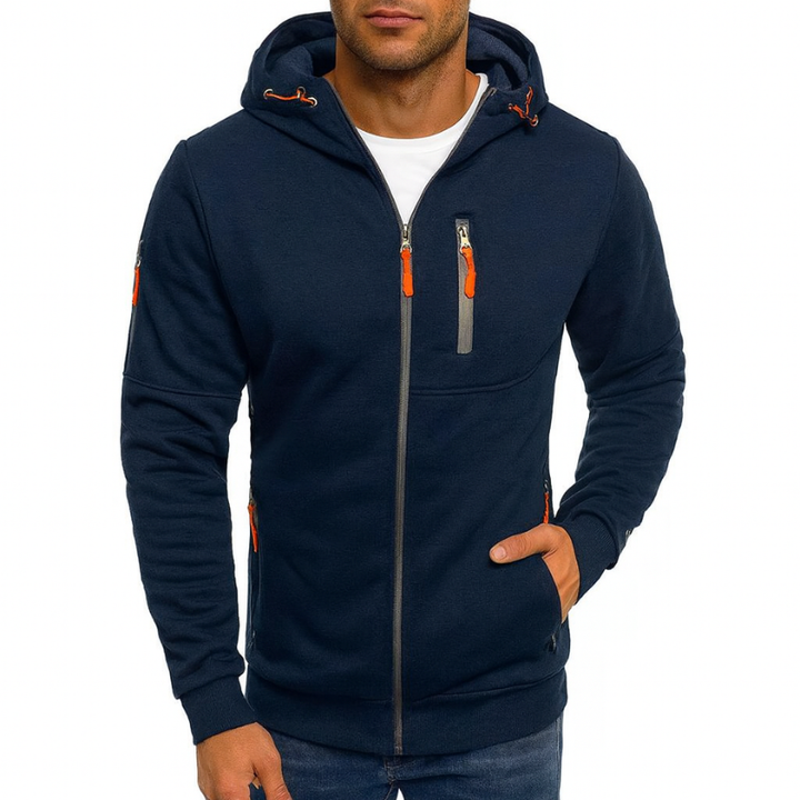Herenhoodie met rits – vrijetijdsstijl en sportieve activiteiten