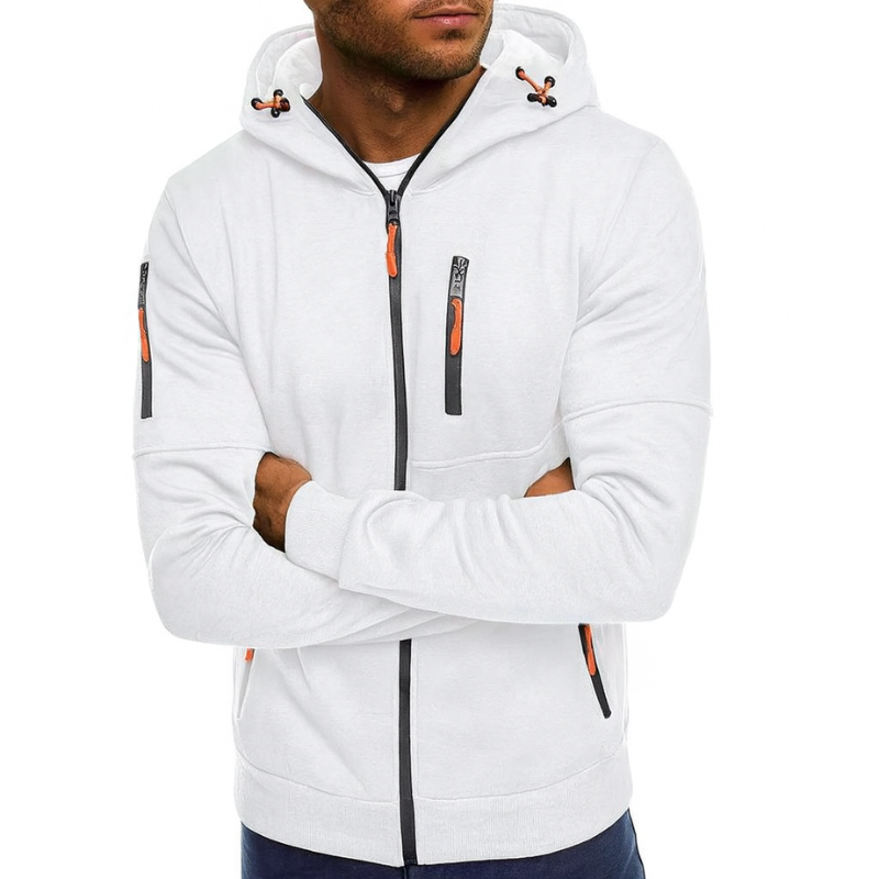 Herenhoodie met rits – vrijetijdsstijl en sportieve activiteiten