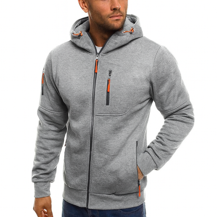 Herenhoodie met rits – vrijetijdsstijl en sportieve activiteiten