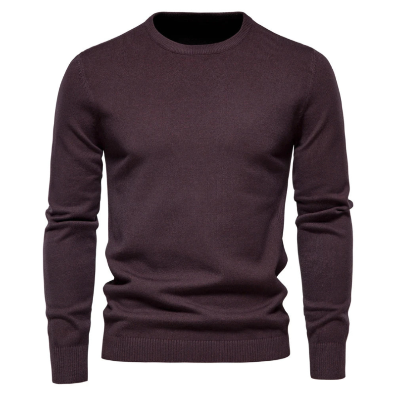 Herren-Pullover mit Rundhalsausschnitt 0