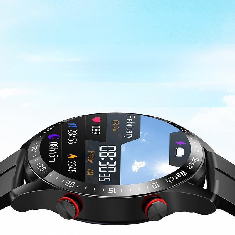 Herren-Sportuhr mit Gesundheitsüberwachung, 24-Stunden-Herzfrequenzmessung, wasserabweisend, Bluetooth-Anrufe, 1,45-Zoll-Bildschirm, 5 Zifferblätter