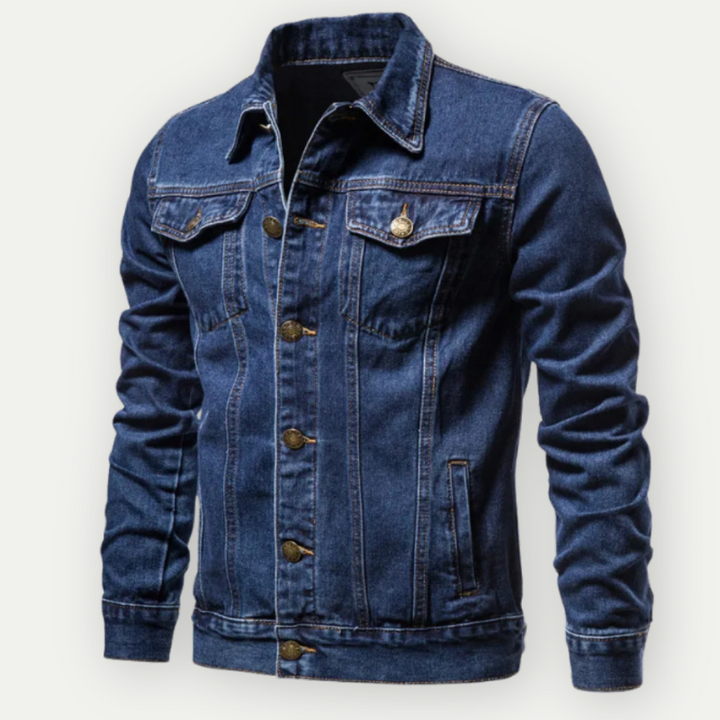 Herren Denim Trucker Jacke mit Langen Ärmeln – Klassischer Stil für Jeden Tag 3