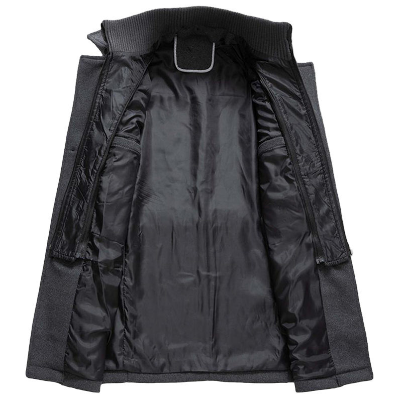 Herren Mantel Lang für den Winter - Modischer Übergangsmantel mit Eleganten Design 4