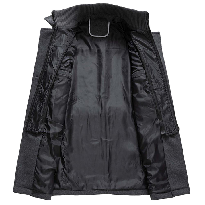 Herren Mantel Lang für den Winter - Modischer Übergangsmantel mit Eleganten Design 4