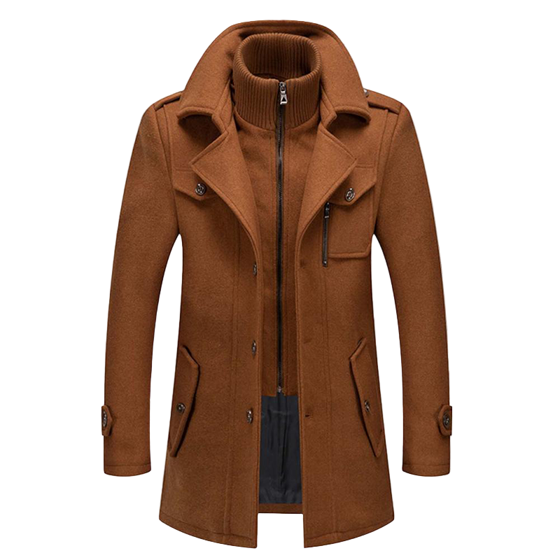 Herren Mantel Lang für den Winter - Modischer Übergangsmantel mit Eleganten Design 5