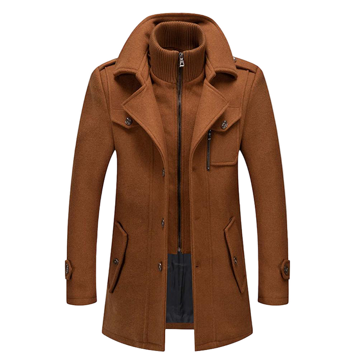 Herren Mantel Lang für den Winter - Modischer Übergangsmantel mit Eleganten Design 5