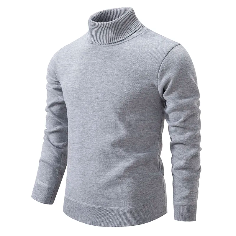 Herren Rollkragenpullover aus 100% Baumwolle – Weich, Langlebig und Klassisches Design, Größen S-XL, Verschiedene Farben 2