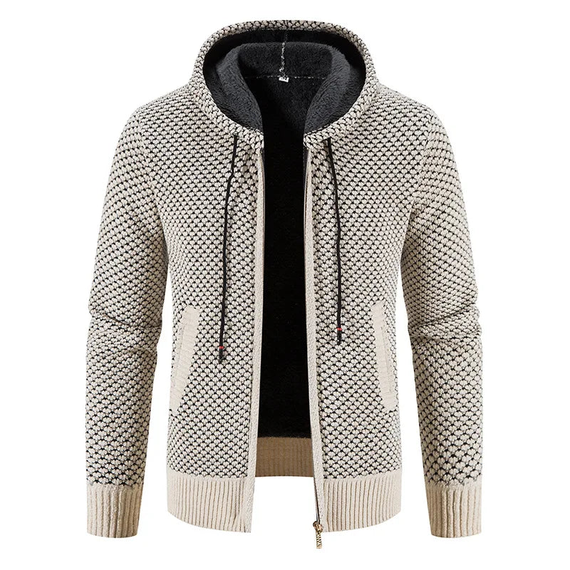 Herren Strickjacke aus Fleece – Warme Cardigan für den Winter, verschiedene Größen M-4XL, kuschelig und stylisch 0