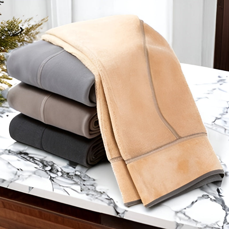 Hochtaillierte Fleece-Strumpfhose Damen – Thermo und Warm bis -5°C, Bequeme Passform für kalte Tage 8