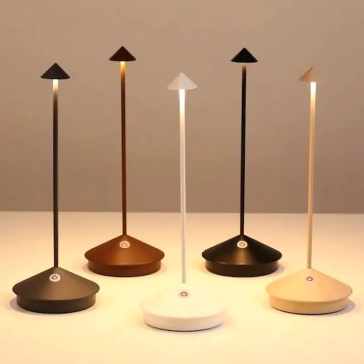 Kabellose LED-Tischleuchte mit Dimmfunktion und Wasserfestem Design – Moderne Tischlampe für Innen und Außen 0