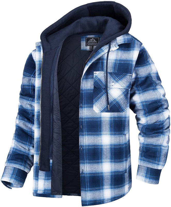 Karierter Wintermantel Damen Lang mit Stehkragen und Winddichten Manschetten – Bequem und Stylish für Herbst und Winter 3