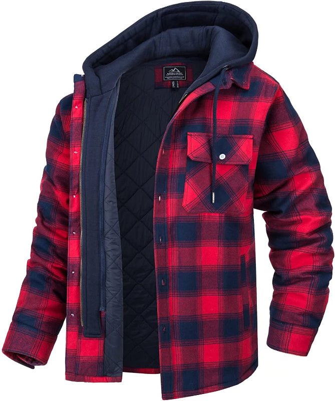 Karierter Wintermantel Damen Lang mit Stehkragen und Winddichten Manschetten – Bequem und Stylish für Herbst und Winter 4