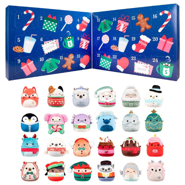 Kids' Advent Calendar with 24 Mini Plush Toys for Christmas Countdown 1