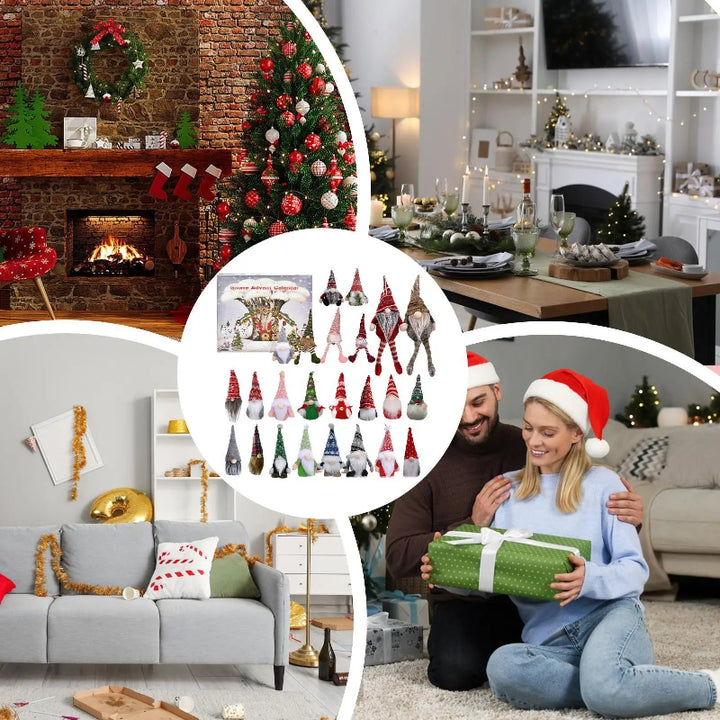 Kids' Christmas Countdown Advent Calendar with Gnome Decor for Festive Holiday Celebrations 4