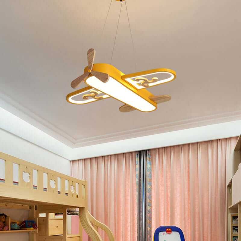 Kinderzimmer Deckenlampe Flugzeug - Kreative Kinderlampe Mit Einstellbarer Lichtfarbe und Fernbedienung 1