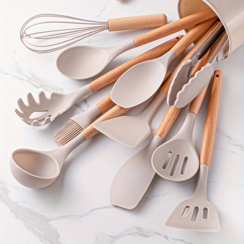 Kitchen Utensil Set - 12 Piece Silicone Cooking Tools 0