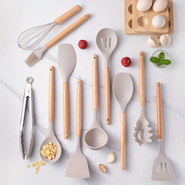 Kitchen Utensil Set - 12 Piece Silicone Cooking Tools 2